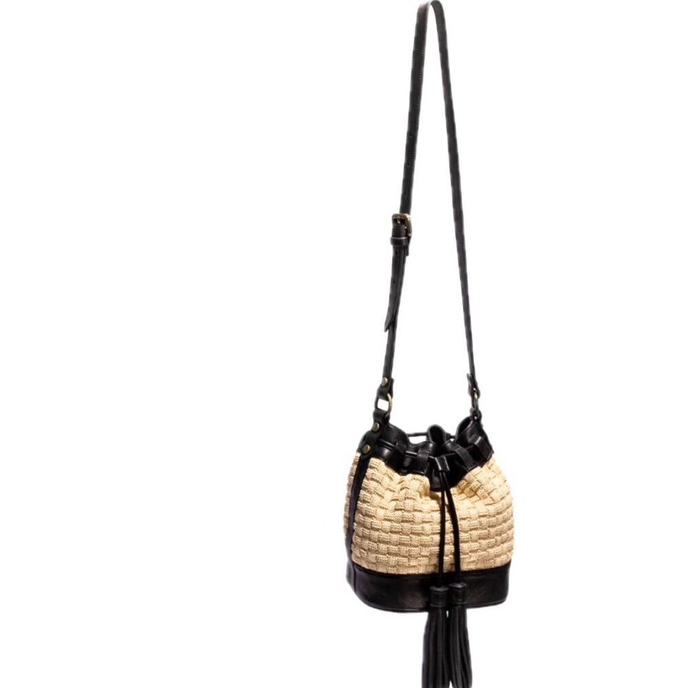 Johnny Was Black and Tan Crossbody Bag - Picture 3 of 4